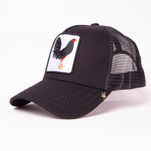 GOLD STAR ROOSTER 3 TONE TRUCKER HAT