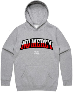 POINT BLANK NO MERCY CHENILLE PATCH HOODIE - H. GRAY