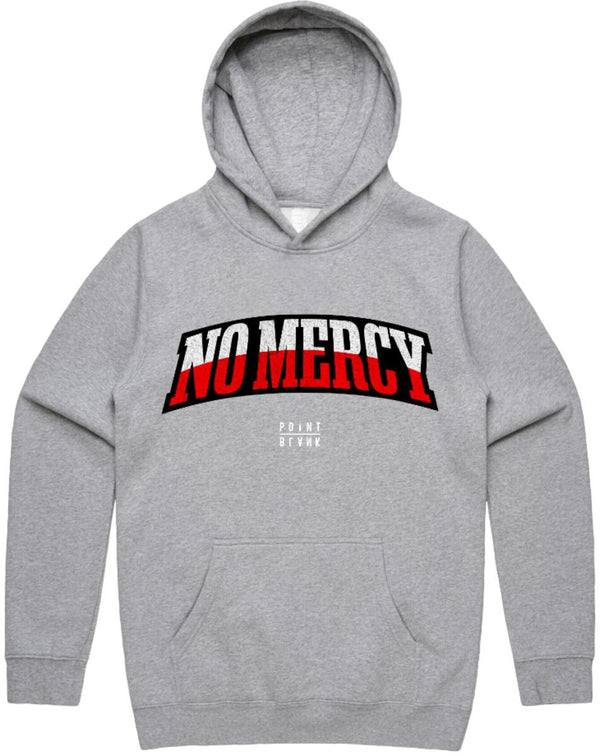 POINT BLANK NO MERCY CHENILLE PATCH HOODIE - H. GRAY