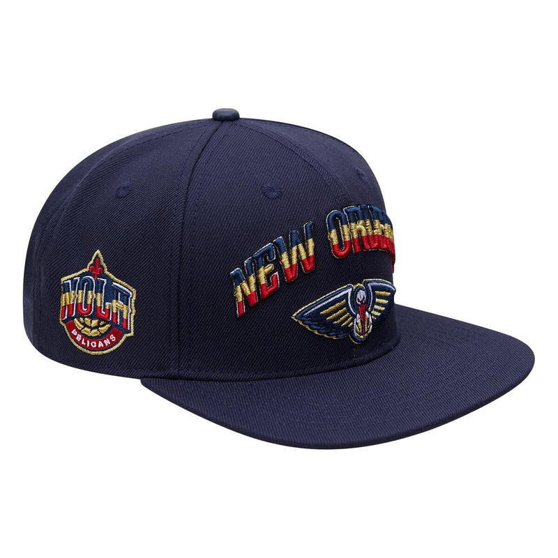 PRO STANDARD NEW ORLEANS PELICANS STACKED LOGO SNAPBACK HAT