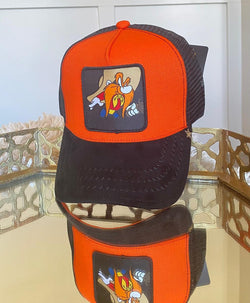 GOLD STAR CT ORANGE TRUCKER HAT