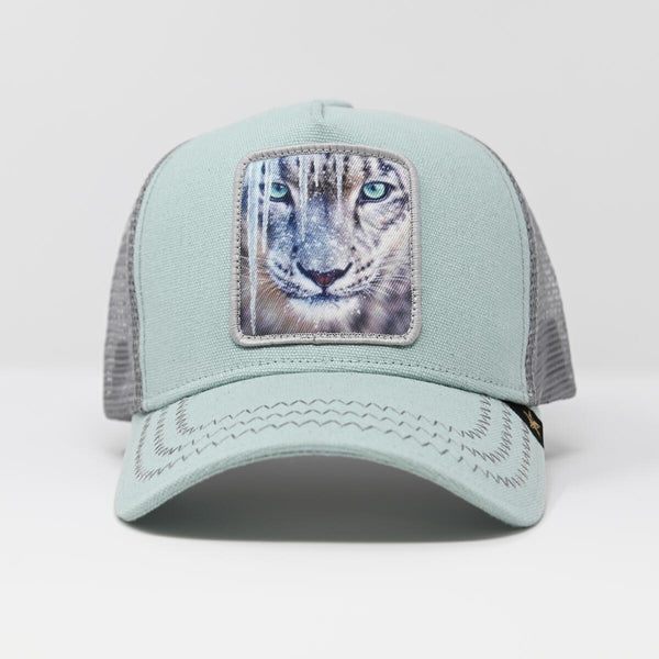 GOLD STAR ICE TIGER GREEN TRUCKER HAT