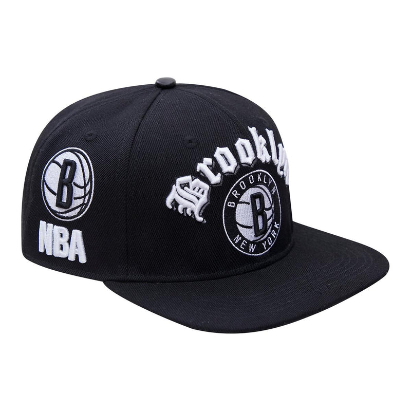 PRO STANDARD BROOKLYN NETS OLD ENGLISH SNAPBACK