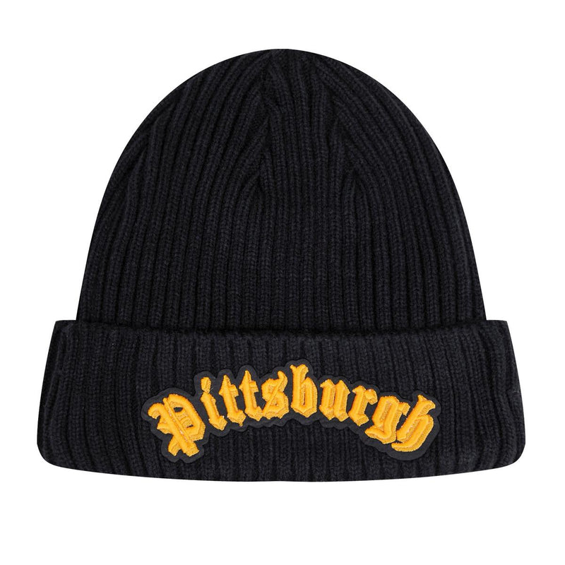 PRO STANDARD PITTSBURGH STEELERS OLD ENGLISH BEANIE