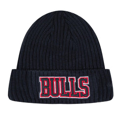 PRO STANDARD BLACK CHICAGO BULLS CLASSIC CORE BEANIE