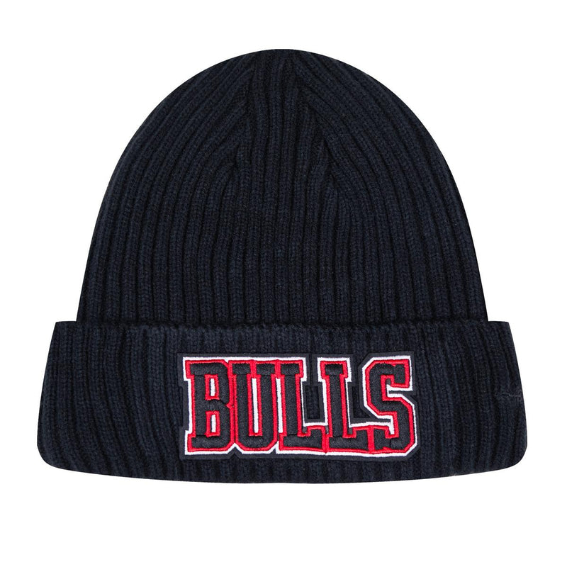 PRO STANDARD BLACK CHICAGO BULLS CLASSIC CORE BEANIE