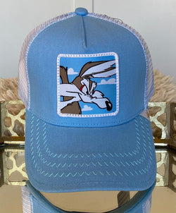 GOLD STAR LIGHT BLUE TRUCKER HAT