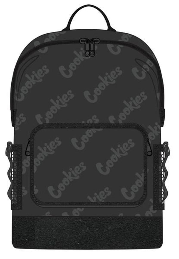 COOKIES LUXE SATIN POLY "SMELL PROOF" REPEATED LOGO BACKPACK