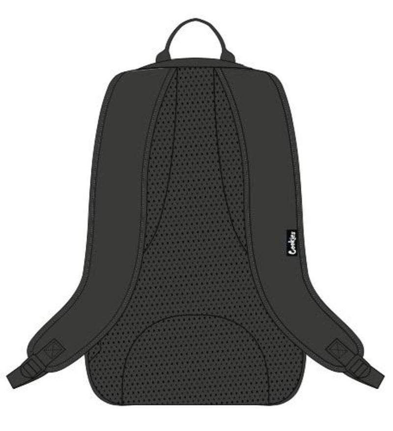 COOKIES COOKIES SMELL PROOF "THE BUNGEE" NYLON BACKPACK W/ CHENIILLE LETTERING