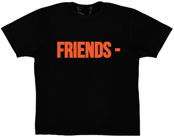 VLONE FRIENDS- (V-TSHIRT-FRIENDS-ORANGE-BLACK) T-SHIRT