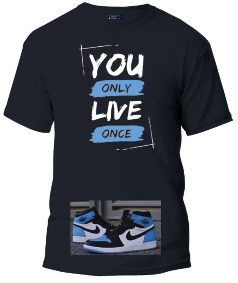 DISASTER BLUE YOLO T-SHIRT