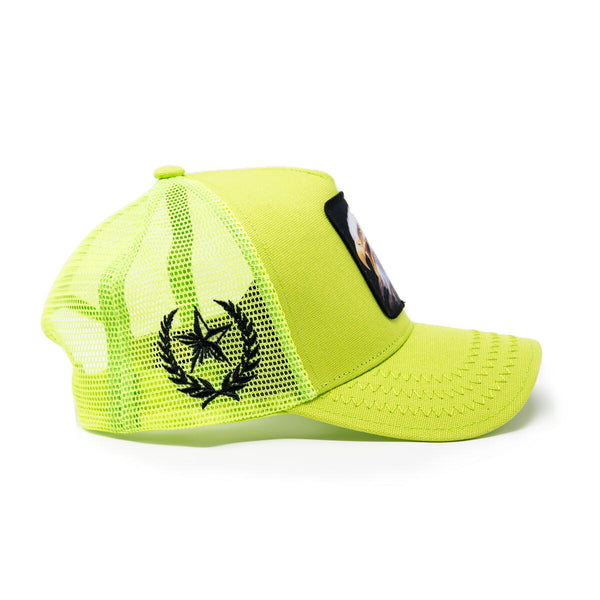 GOLD STAR NEON FALCON TRUCKER HAT