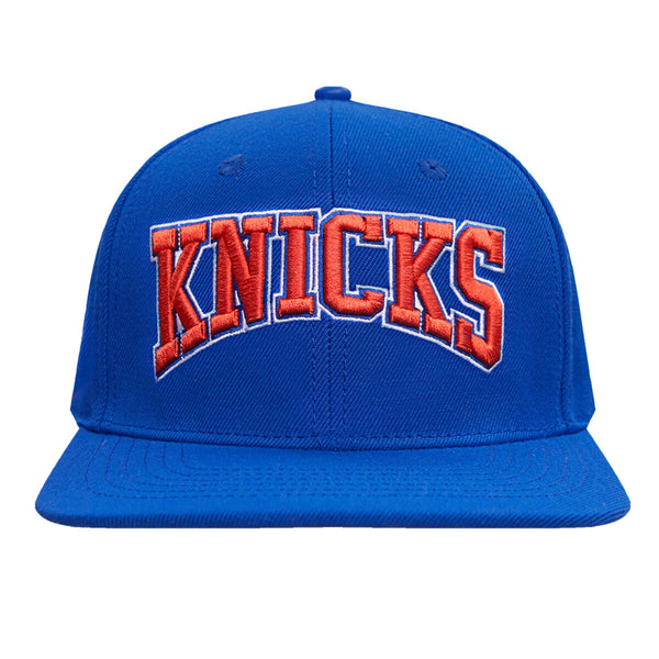 PRO STANDARD  NEW YORK KNICKS CREST EMBLEM WORDMARK WOOL SNAPBACK HAT