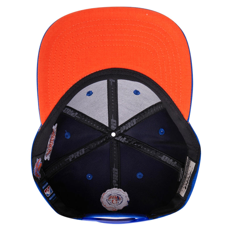 PRO STANDARD  NEW YORK KNICKS CREST EMBLEM WORDMARK WOOL SNAPBACK HAT