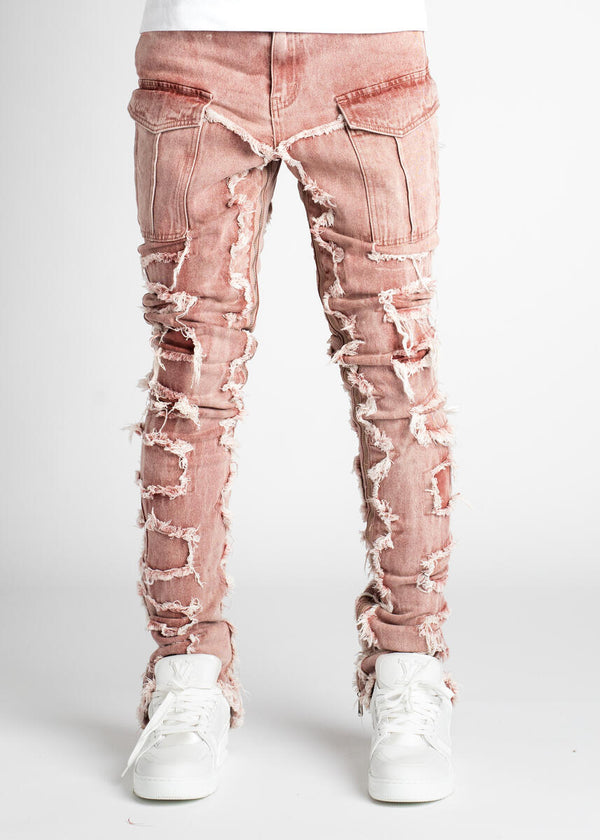 GUAPI Rose Vintage Stacked Denim