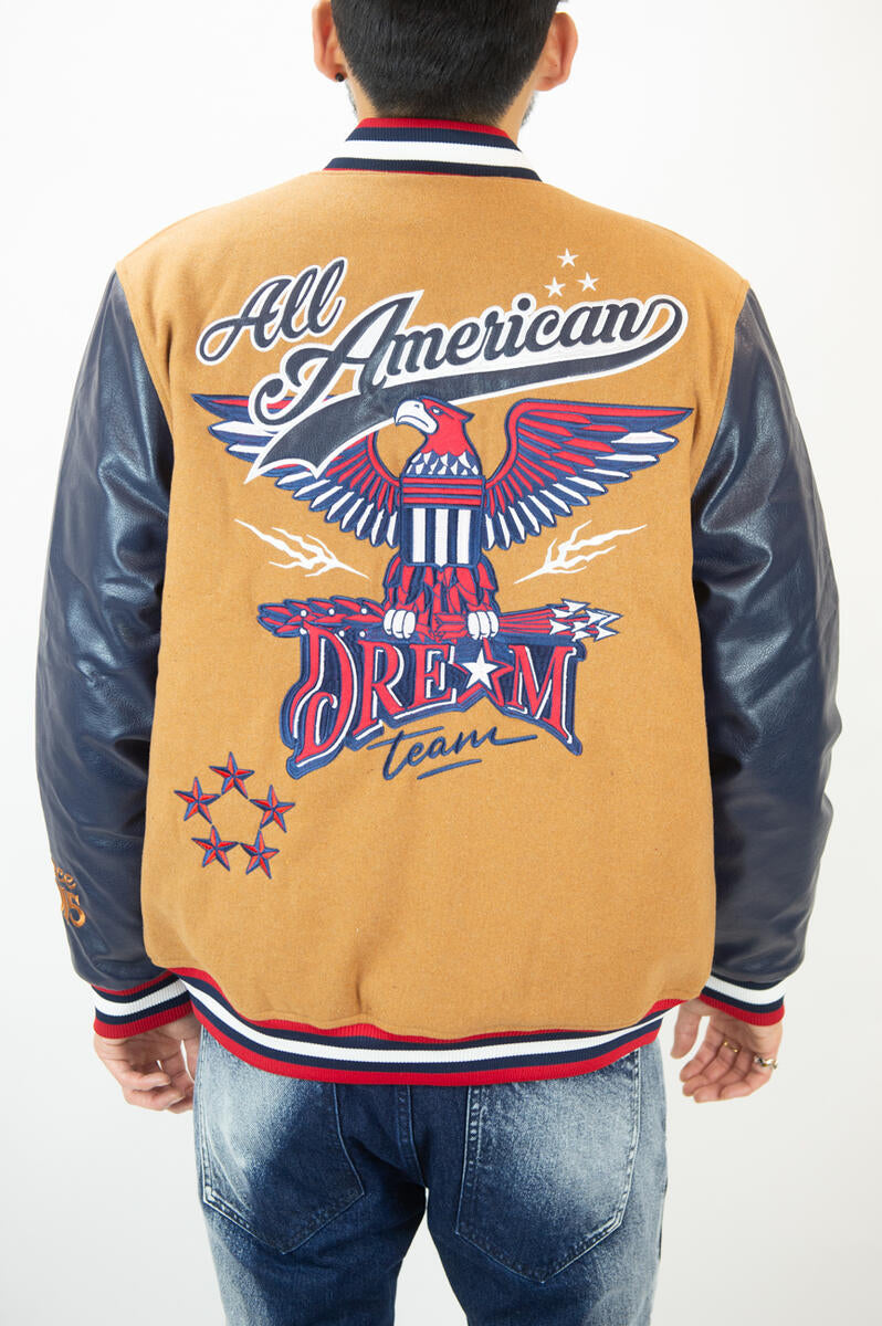 REBEL MINDS  ALL AMERICAN VARSITY JACKET