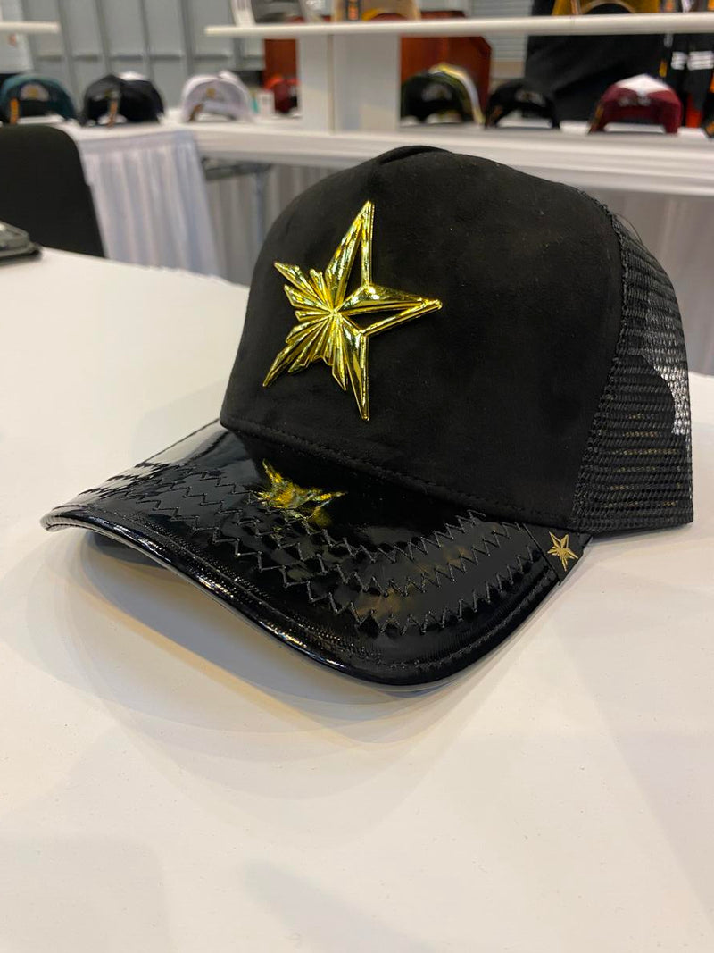 GOLD STAR FIVE POINT STAR TRUCKER HAT