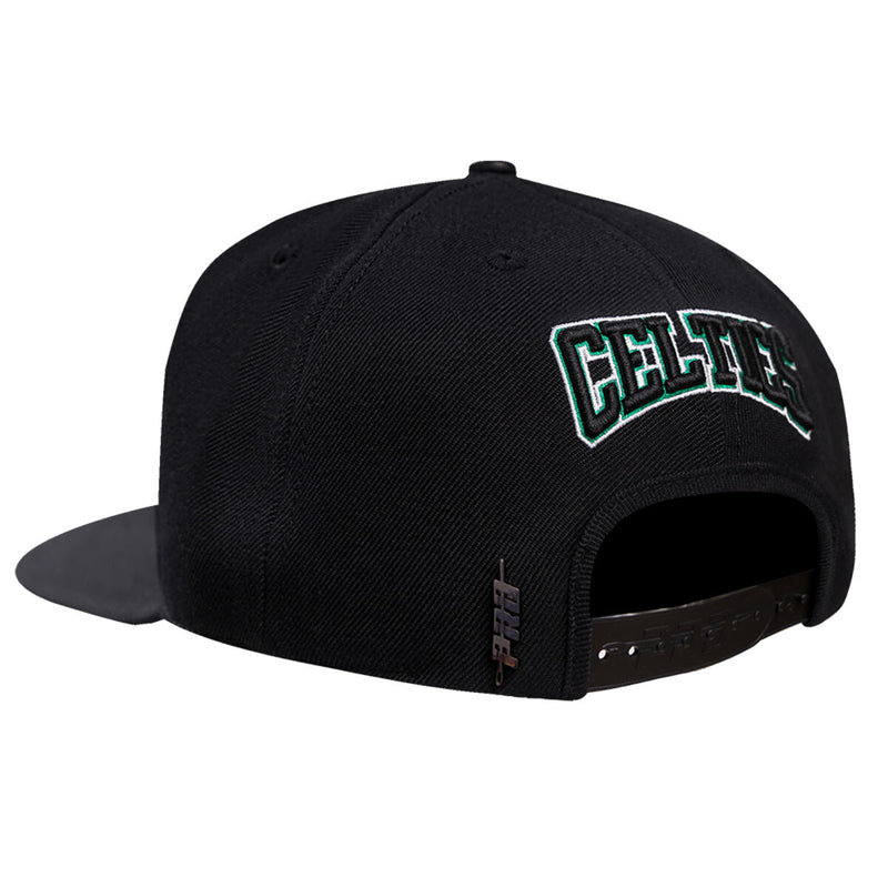 PRO STANDARD BOSTON CELTICS CREST EMBLEM WOOL SNAPBACK HAT