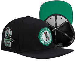 PRO STANDARD BOSTON CELTICS CREST EMBLEM WOOL SNAPBACK HAT