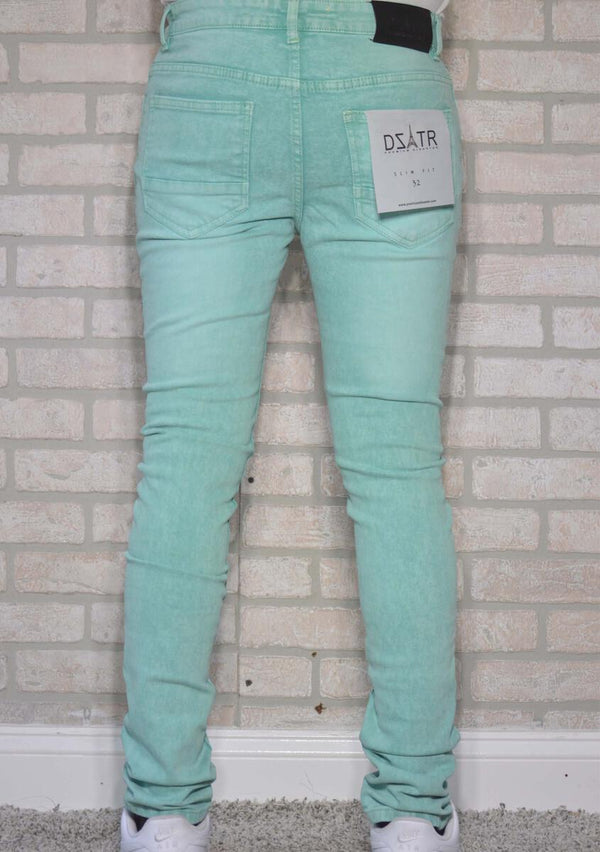 DISASTER  SUPER STRETCH DENIM - SLIM FIT - MINT