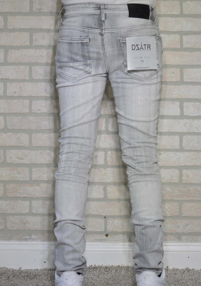 DISASTER SUPER STRETCH DENIM - SLIM FIT - GREY STONE