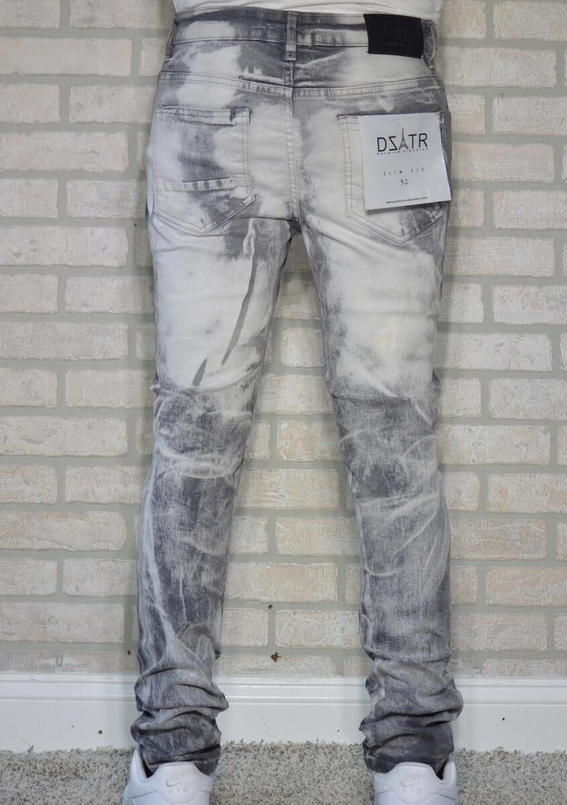 DISASTER SUPER STRETCH DENIM - SLIM FIT - GREY ACID