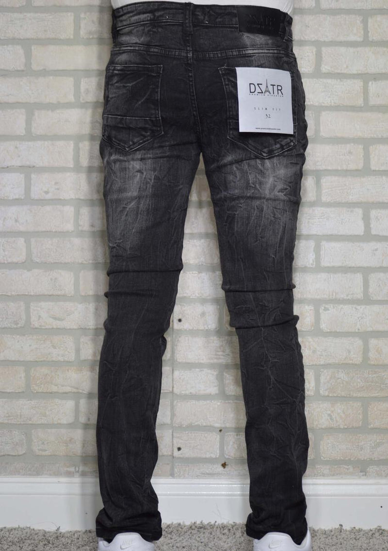 DISASTER SUPER STRETCH DENIM - SLIM FIT - BLK BUBBLE