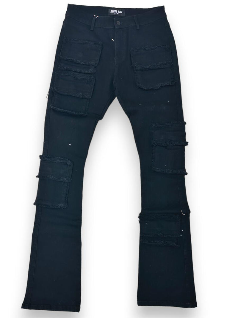 ESNTL LAB Rampage (LAB1389) BLACK STACKED JEANS