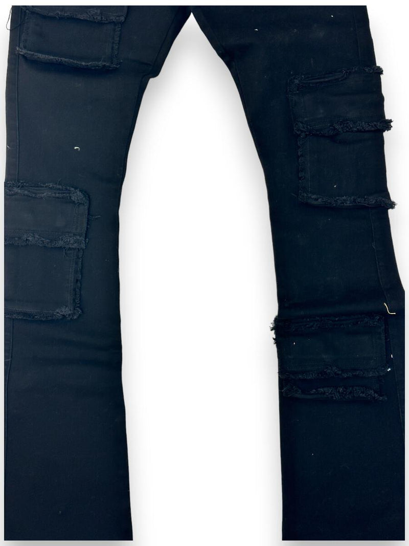 ESNTL LAB Rampage (LAB1389) BLACK STACKED JEANS