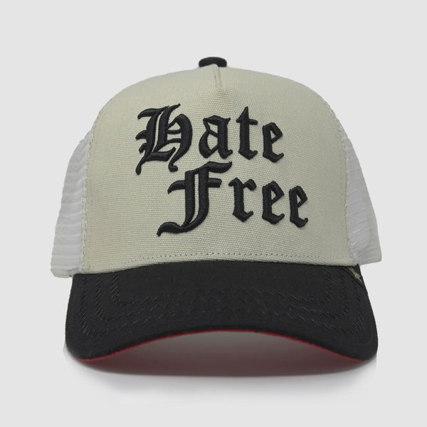 GOLD STAR HATE FREE TRUCKER HAT