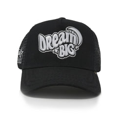 GOLD STAR DREAM BIG BLACK TRUCKER HAT