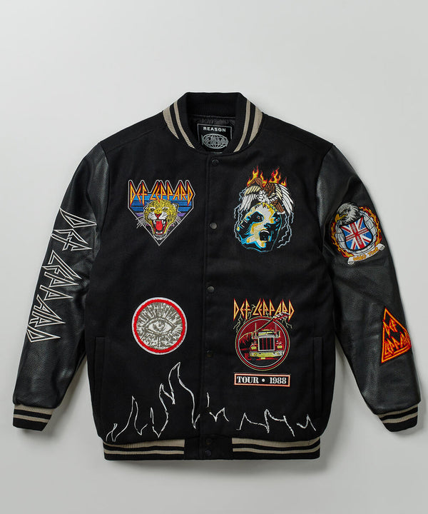 REASON Def Leppard Hysteria Tour Varsity Jacket