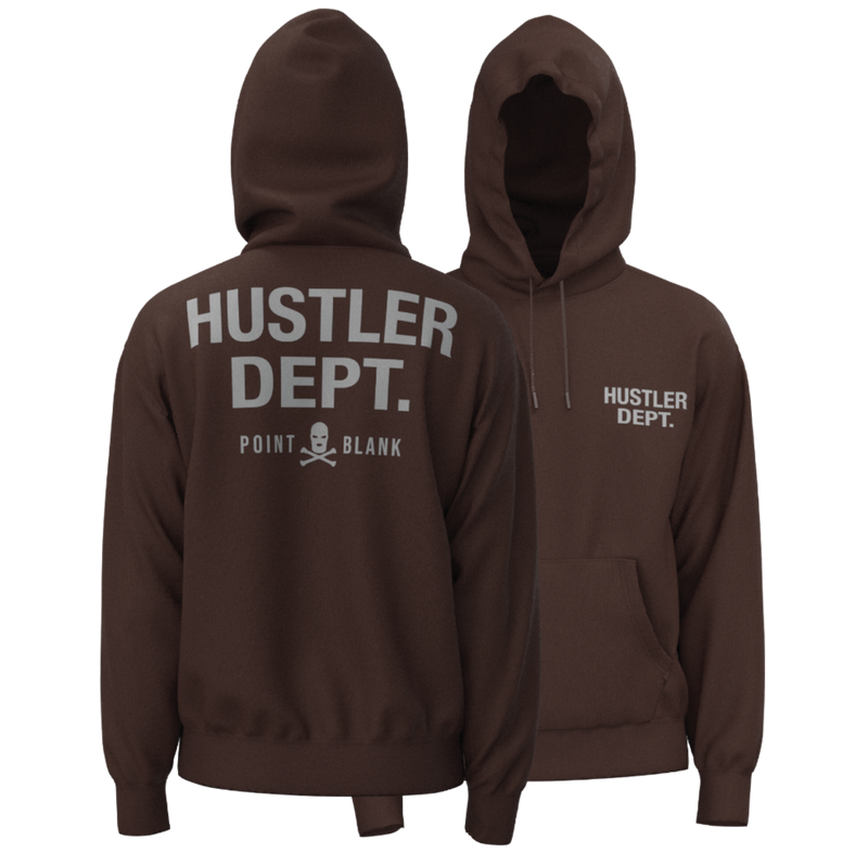 POINT BLANK HUSTLER DEPT BROWN HOODIE