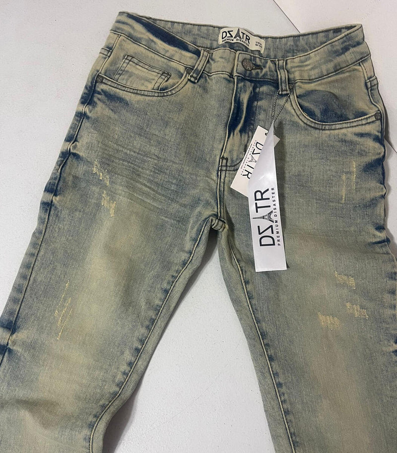 DISASTER SUPER STRETCH DENIM - SLIM FIT - DIRTY WASH JEANS