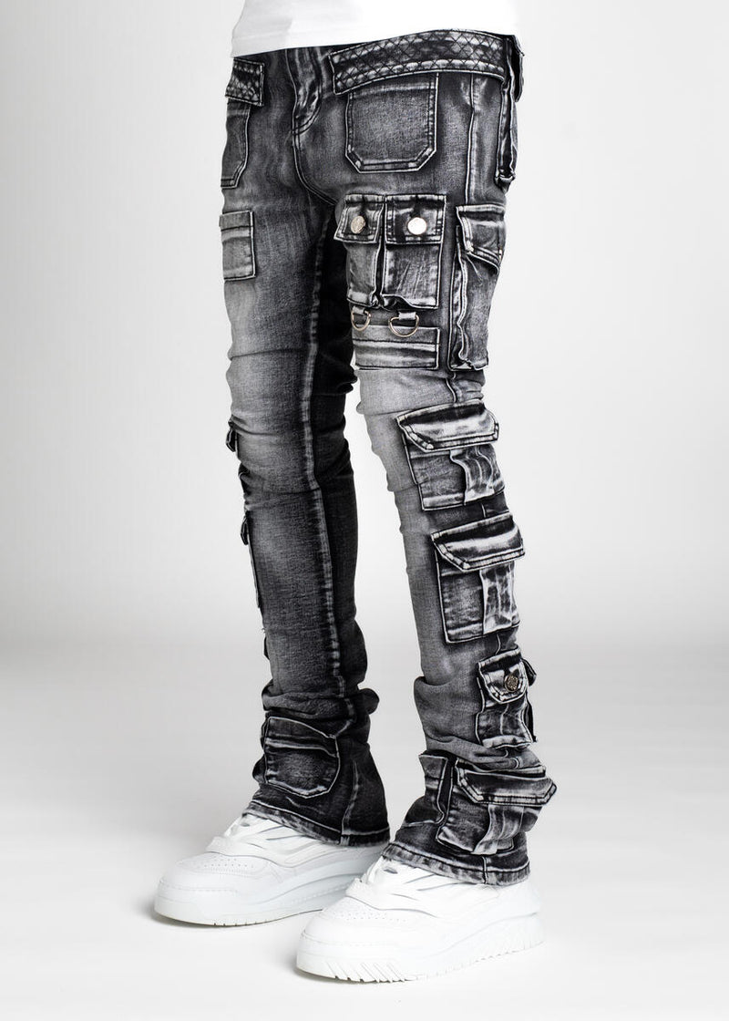 GUAPI Iron Grey Tactical Stacked Denim (GUAP108)