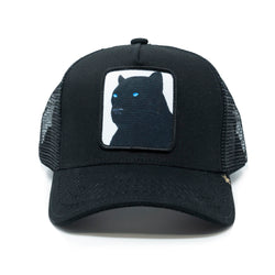 GOLD STAR BLACK PANTHER TRUCKER HAT