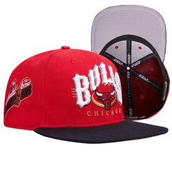 PRO STANDARD CHICAGO BULLS CLUB ARCH WOOL SNAPBACK HAT