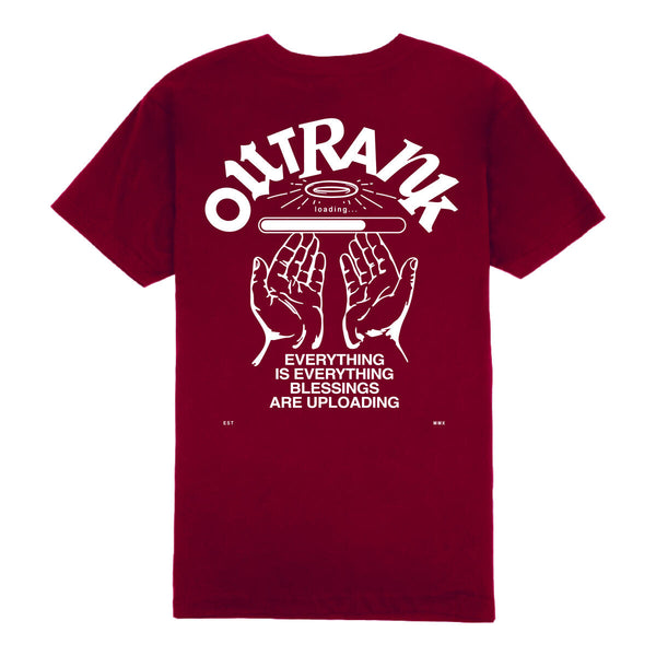 OUTRANK Blessings Are Uploading T-SHIRT