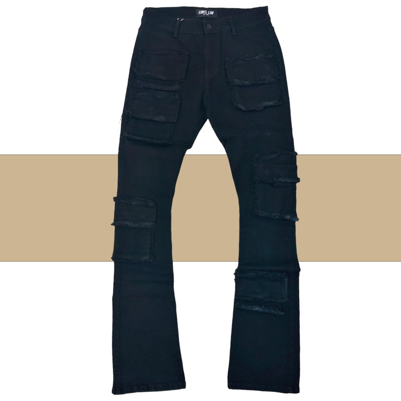 ESNTL LAB Rampage (LAB1389) BLACK STACKED JEANS