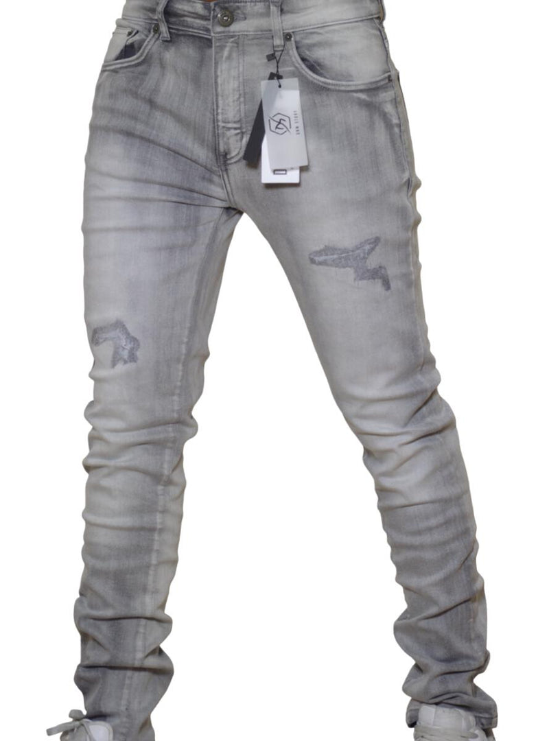 DNM STORY Men's Skinny Denim - GREY (DS-107)