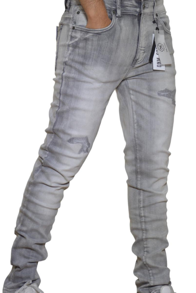 DNM STORY Men's Skinny Denim - GREY (DS-107)