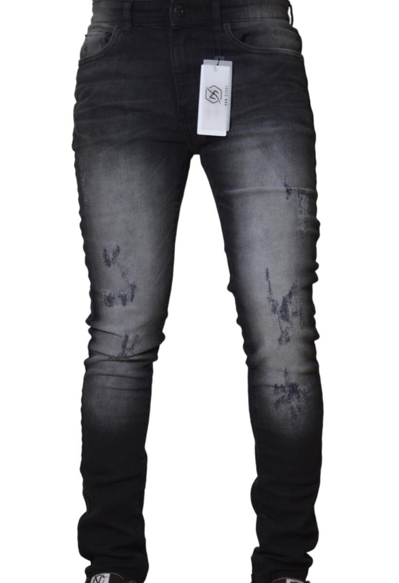 DNM STORY Men's Skinny Denim - BLACK (DS-109)