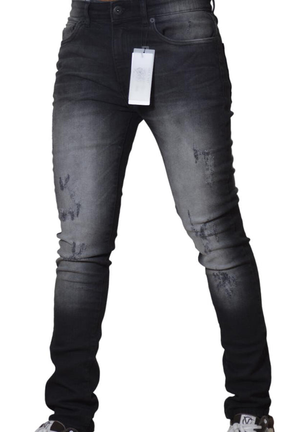 DNM STORY Men's Skinny Denim - BLACK (DS-109)