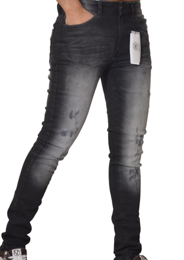 DNM STORY Men's Skinny Denim - BLACK (DS-109)