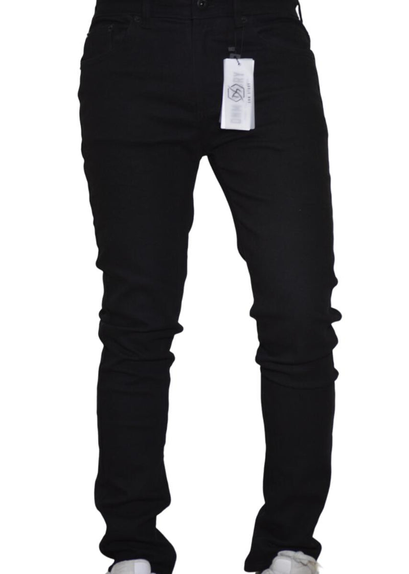 DNM STORY Men's Skinny Denim - JET BLACK (DS-116)