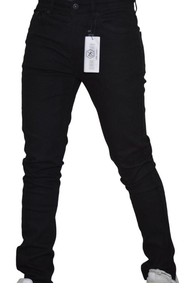 DNM STORY Men's Skinny Denim - JET BLACK (DS-116)