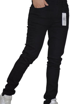 DNM STORY Men's Skinny Denim - JET BLACK (DS-116)