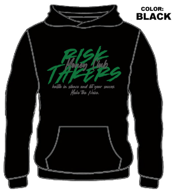 DISASTER RISK TAKERS MENS HOODIE - HEAVY GSM FLEECE HOODIE