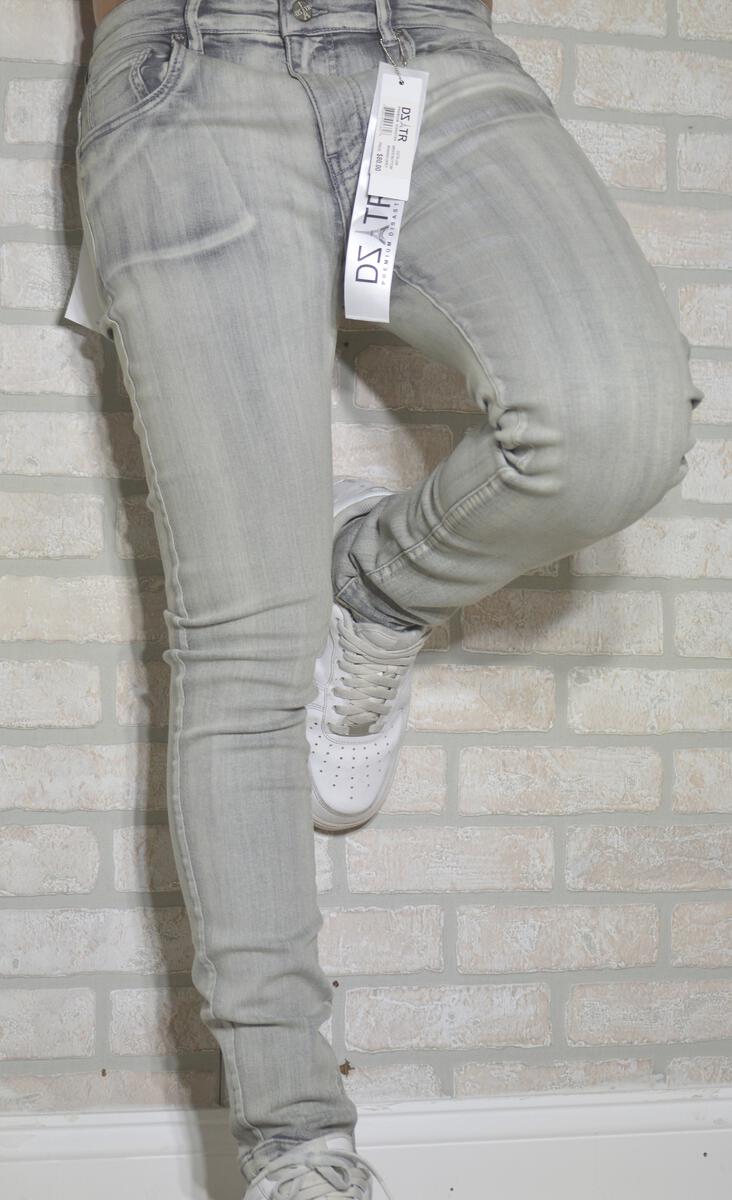 DISASTER SUPER STRETCH DENIM - SKINNY - BANANA GREY (DZTR-246)