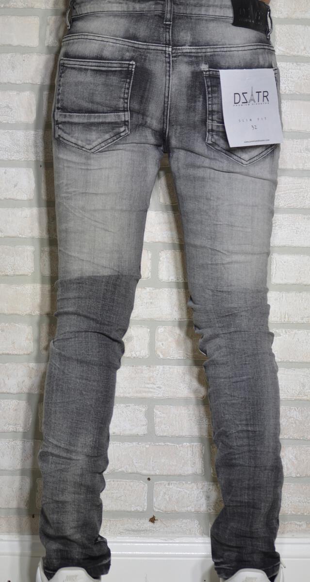 DISASTER SUPER STRETCH DENIM - SLIM FIT - BLACK WASHED (DZTR-250)